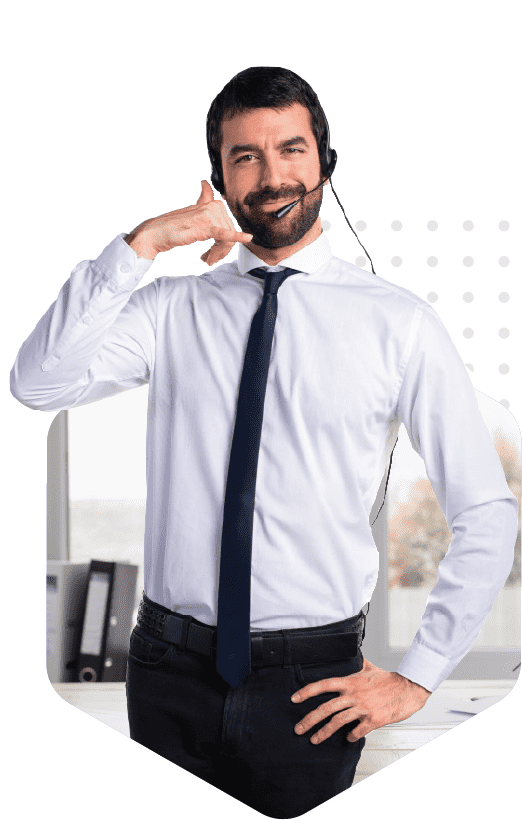 call-center-man property face customer service