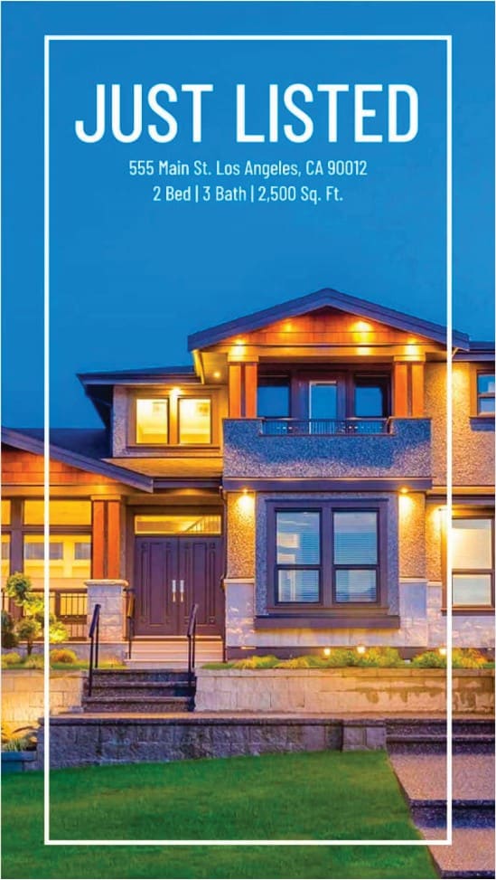real estate instagram story template