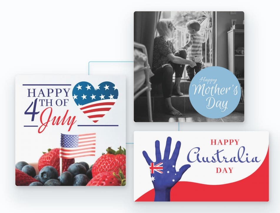 holidays social media templates